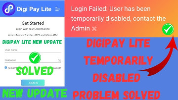 Digipay Lite Login problem | user has been temporarily disabled | Digipay lite #csc #cscin #digipay