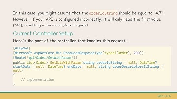 How to Handle Multiple Query Parameters in a C#  REST API