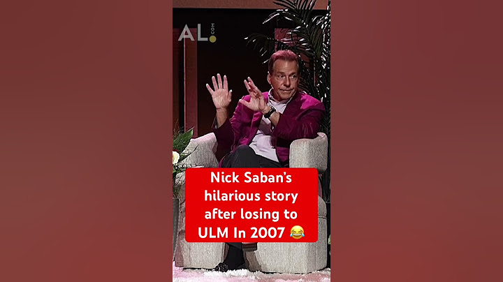 Nick Saban share’s hilarious tale of losing to ULM his first season at Alabama 😂😂