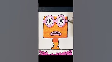 Sprunki Oc: two Numberblock phase 2 drawing #sprunkiocdrawing #สอนวาด #sprunkitwo#virals#shorts