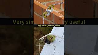 Simple pulley system that saves hours of work #diy #construction