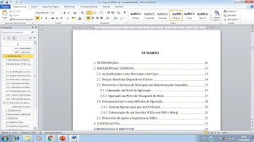 Como fazer um sumário automático no Word 2010?