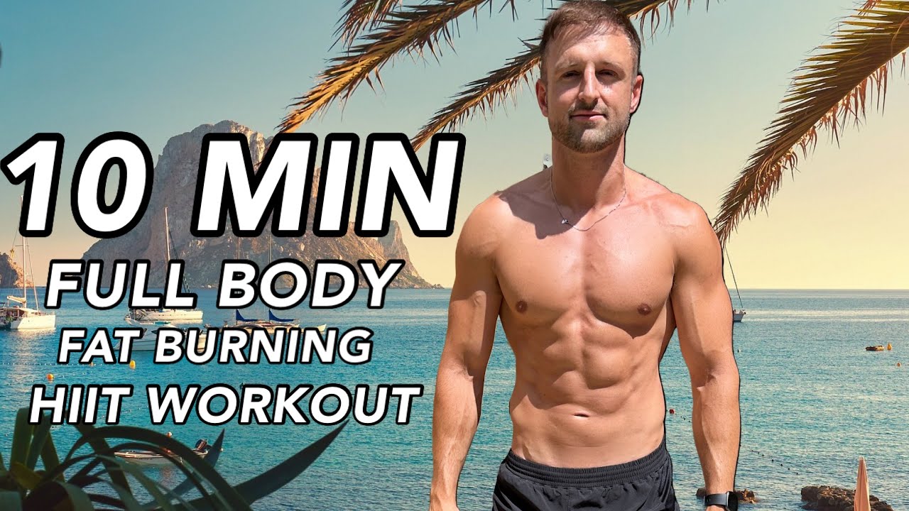 10 MIN: Full Body FAT BURNING HIIT Workout (No Equipment) - YouTube