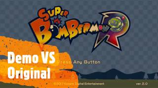 Super Bomberman R: Demo VS Original