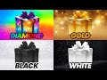 Choose your gift  diamond gold black or white 