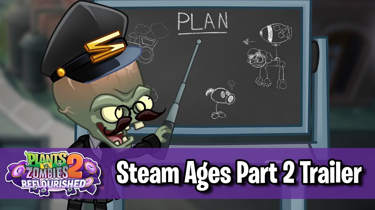 Plants vs Zombies 2 Steam Ages - NEW STEAM AGES GARGANTUAR Part 4 