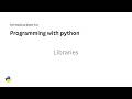 Python Programming (Part 3) – Lecture 6 | Libraries (Modules, المكتبات )