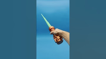 3D Printed Life Sized Collapsible Brick Lightsaber #lightsaber #sword #3dprinting #timelapse