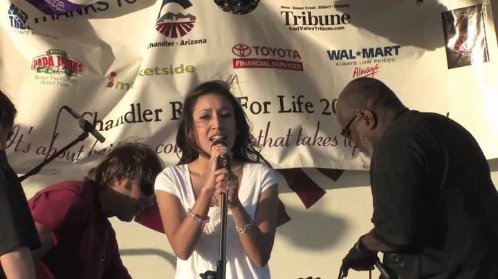 Kimberly Carson sings in Relay 4 Life 2009