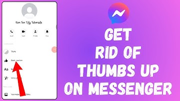 How to Get Rid Thumbs Up on Messenger (2024) | Messenger Tutorial