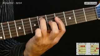 gitarrenakkorde: b-dur/d# - b/d# chord