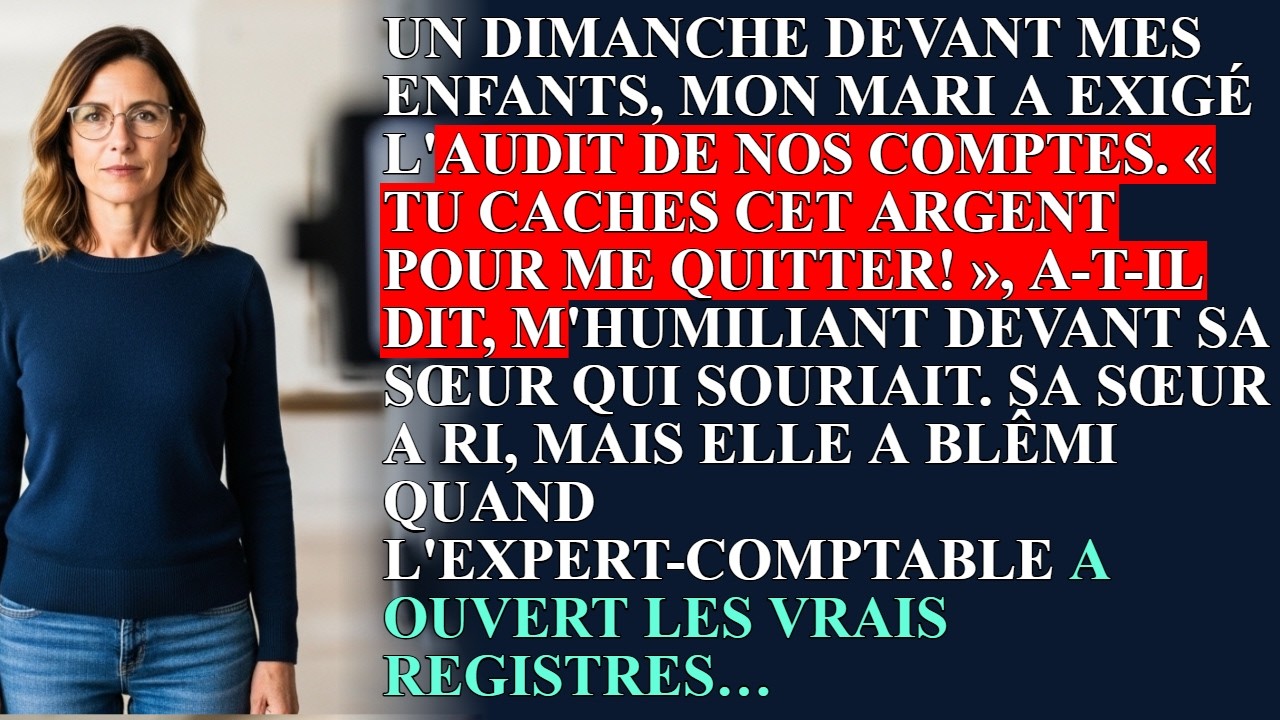 Ce dimanche-là, mon mari a posé une chemise cartonnée sur la table, devant notre fils, et a annoncé qu'il voulait contrôler nos finances. Ma belle-sœur souriait, triomphante. Elle avait préparé...