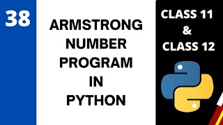 Armstrong number program in python