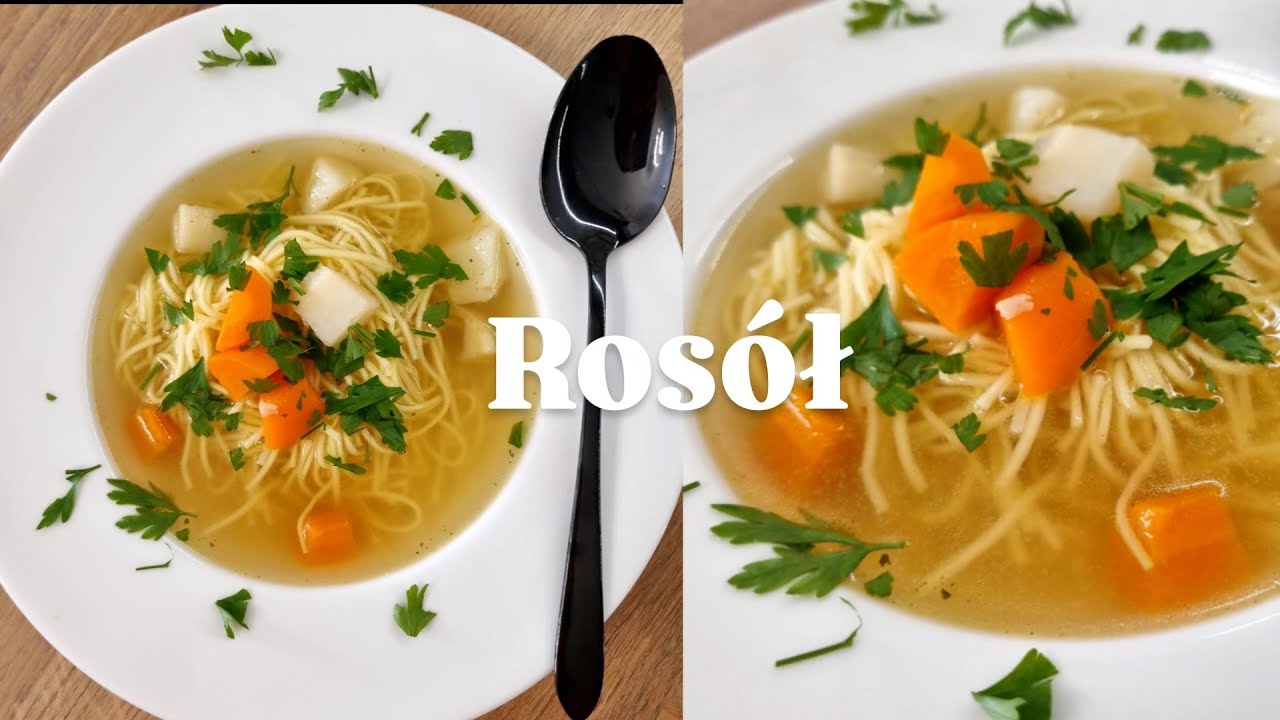 Przepis na rosół z kurczaka 🥣🧅🍗 #rosół