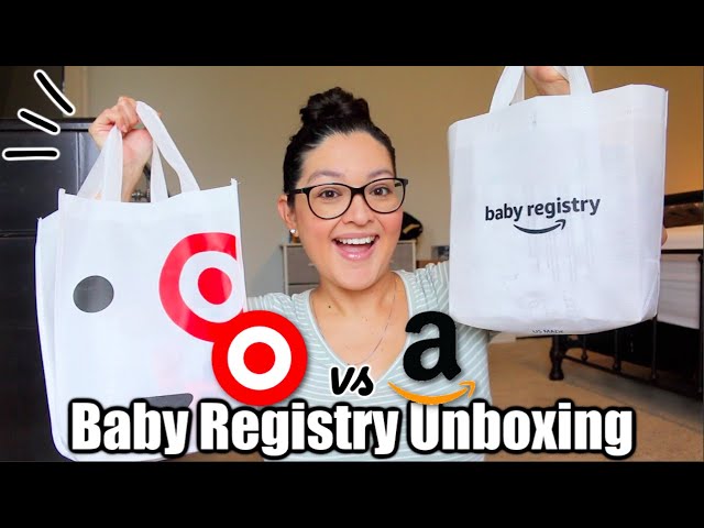 Amazon vs Target FREE Baby Registry Welcome Gifts 2022! | UNBOXING - YouTube