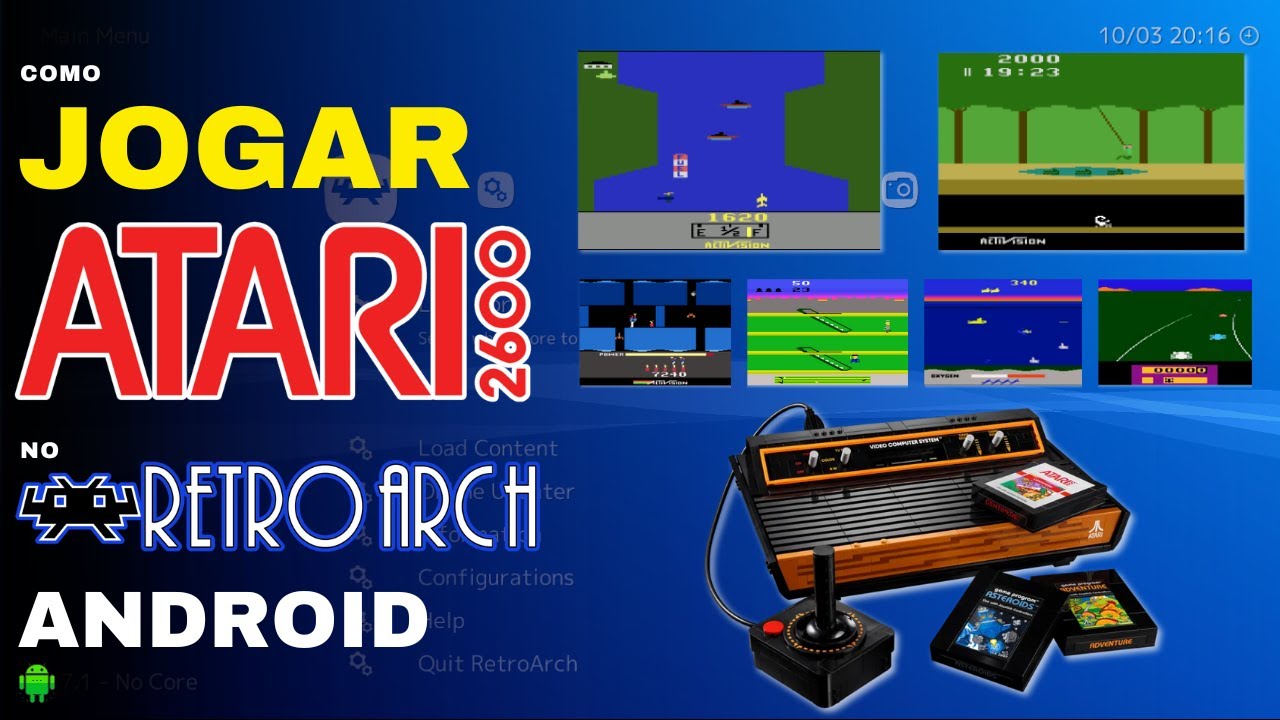 Como jogar ATARI 2600 no RETROARCH Android? - YouTube
