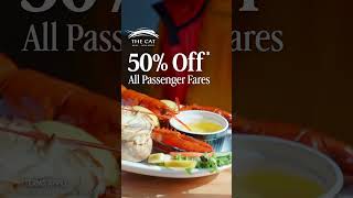 50% Off* All Passenger Fares: Explore Two Coasts Today