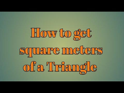 If the shape is TRIANGLE 📐📐 how to get the square meter - YouTube