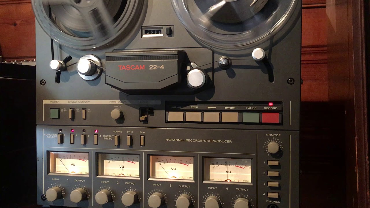 Tascam 22-4 Four Track 15 ips Reel to Reel Tape Deck. 