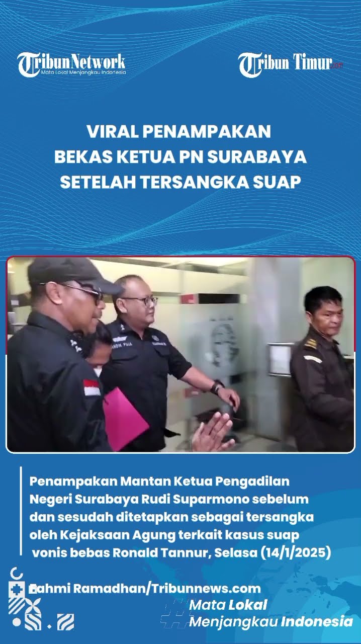 Detik-detik Eks Ketua PN Surabaya Tersangka Suap, Langsung Diteriaki