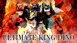 【Dinocore Evolution 】アルティメットキングダイノ（ultimate king dino）。4体の恐竜が合体！鳴り響く音声ギミック！【ダイノコアエヴォリューション】【韓国おもちゃ】