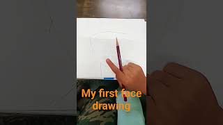 my first face?? drawingYouTube shortsdrawing