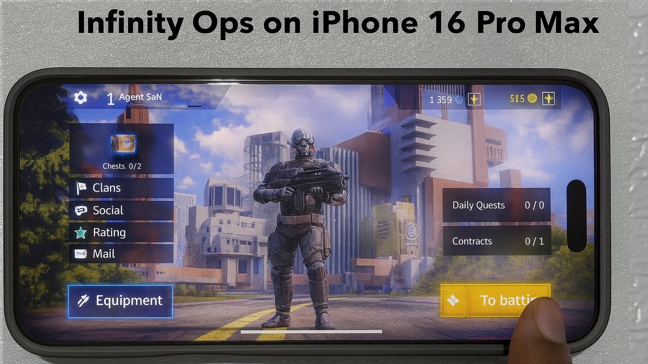 Infinity Ops: Sci Fi FPS gameplay on iOS
