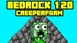 Minecraft Bedrock Creeper Farm 1.20 deutsch