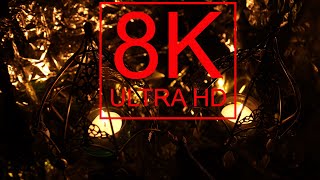 8К | 4K Сверкающие зонты | 8K Ultra HD | Горящая свеча | Burning candle | Relaxation | Chill out |4К