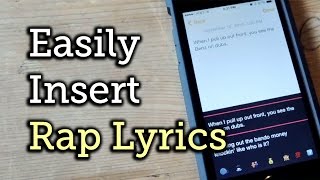 Use a Rap Keyboard to Insert Lyrics Inside Your Text Messages - iOS 8 [How-To] screenshot 1