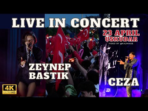 Zeynep Bastık and Ceza. Live Performance ın Üsküdar, Istanbul, TURKEY 4K Walking Tour