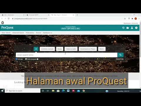 Cara Akses E-Journal Proquest Melalui SSO UNDIP