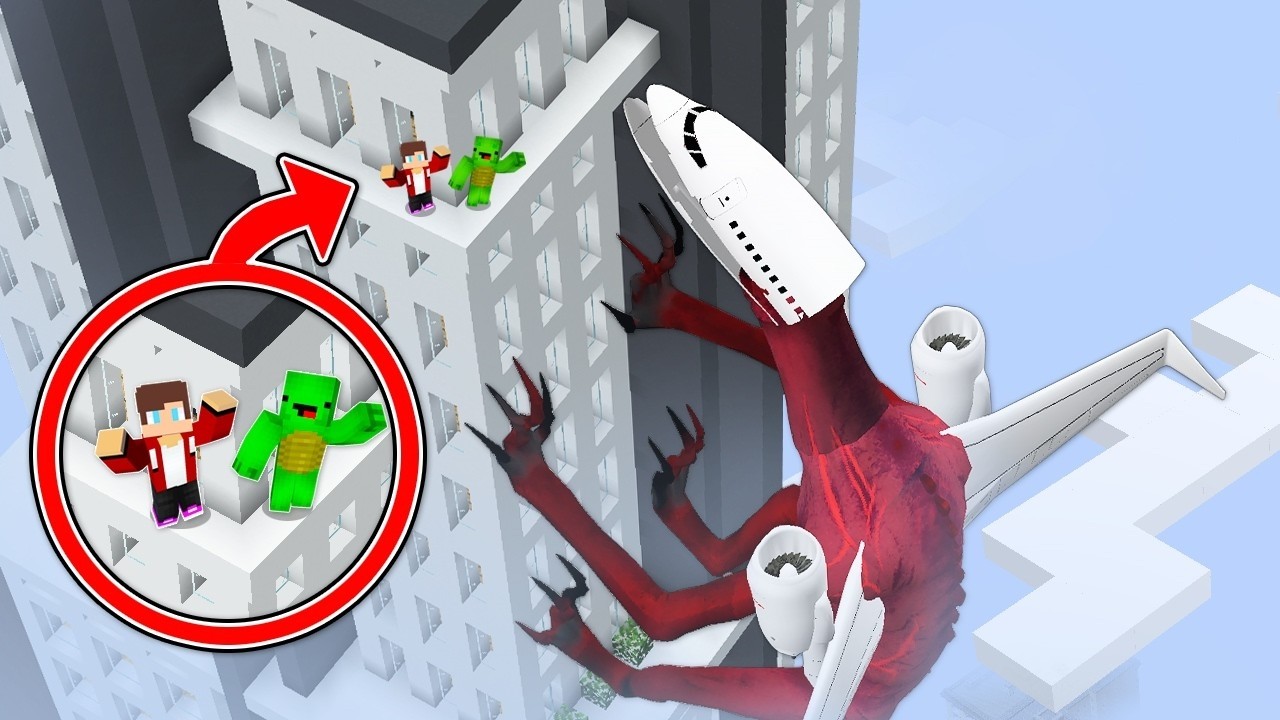 JJ and Mikey vs INFECTED SKY CHALLENGE in Minecraft / Maizen Minecraft