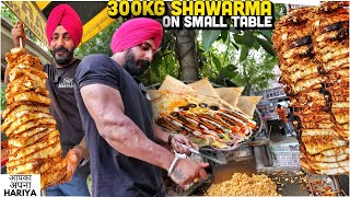 80/ Rs में Sardar ji ka Desi Jatt Street Food | India ka Big Daddy Veg Shawarma, Monster Burrito