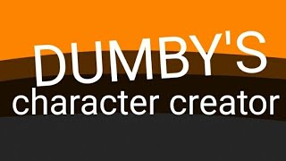 Dumby's character creator