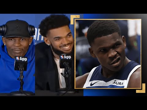 Anthony Edwards & Karl-Anthony Towns Sound Off On ASSERTIVE Game 2 W! | May 6, 2024