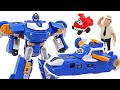 Super Wings World Robot Transform From A Robot To A Flight Headquarters DuDuPopTOY