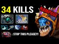 CRAZY +300 AGILITY RAMPAGE Slark Max Speed Hit Like a Truck with 34Kills & EPIC Fountain Dive DotA 2