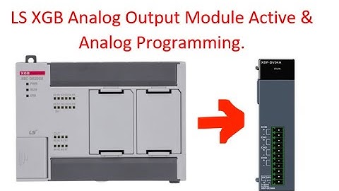 Analog Output Module Active.Analog programming by ls plc.Skills Engineering & Automation