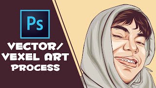 Cartoon Effect / Vexel Art / Vector Art / Photoshop Tutorial (Timelapse) - My Commissioned Work screenshot 1