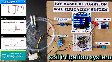 iot based soil irrigation system | soil irrigation using esp8266 in Thingspeak| iot projects |#iot