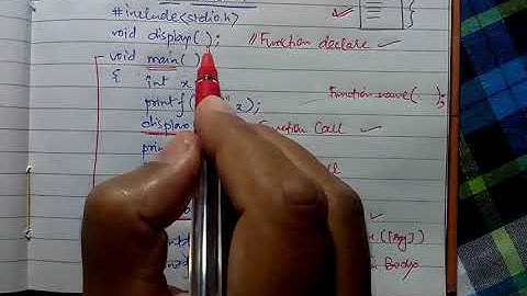 Function in C [Marathi]