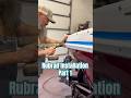Part 1 How to install and seal a new rubrail/insert #repair #fiberglass #boatlife #boating #fishing