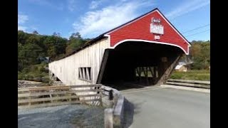 Exploring the town of Bath, New Hampshire featuring it&#39;s downtown covered bridge