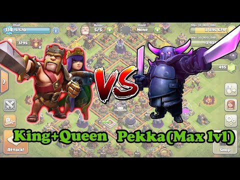 King + Queen VS P.E.K.K.A  (lvl 6)