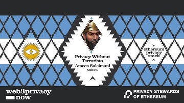 Privacy Without Terrorists by Ameen Soleimani || Ethereum Privacy Stack, Devconnect 2025