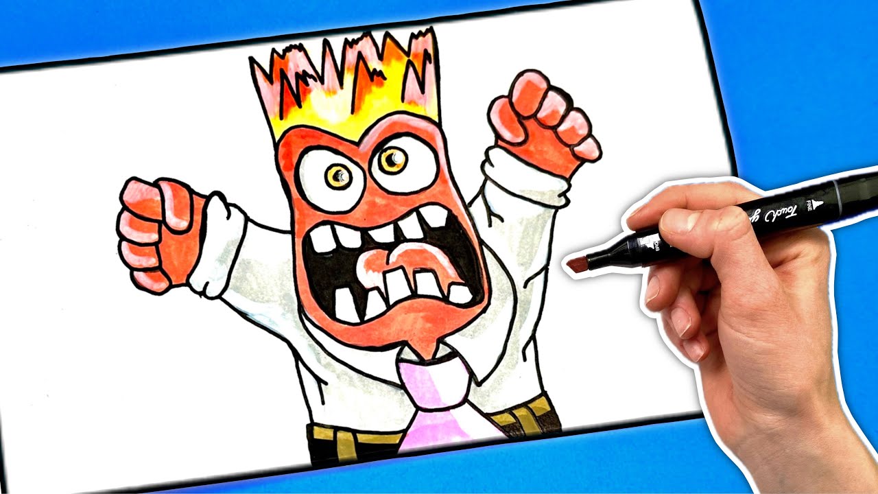 How To Draw Anger Exploding Out How To Draw Anger from Inside Out! Coolest Drawing Tutorial for Fans ...