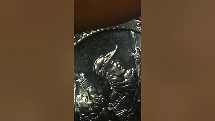 2017 D INDIANA "GEORGE ROGERS CLARK" QUARTER BADGE ON HAT MINT ERROR