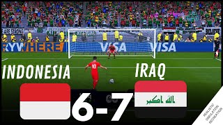 Indonesia U23 Vs Irak U23 - Adu Penalti - Piala Asia Afc U23 2024 Simulasi Permainan Video