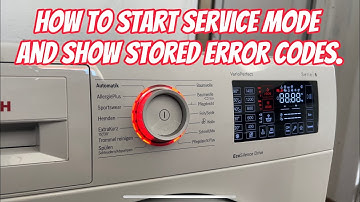 How to view saved error and enter service and reset BOSCH Series 6 Idos washing machine . WAT28640
